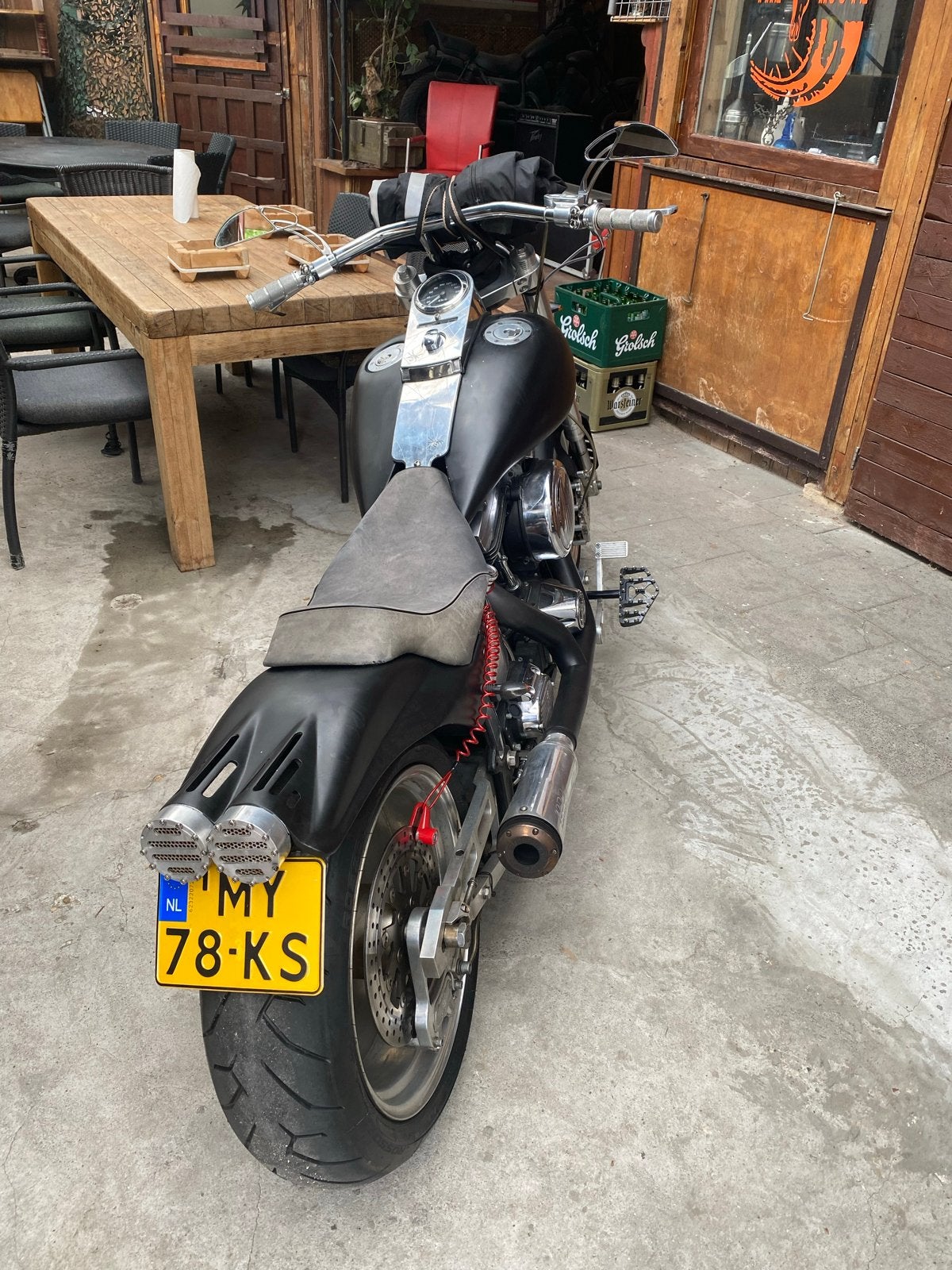 Harley-Davidson Fat Boy Custom - Unieke Chopper, 2 cilinders, Sportuitlaat, Gebruikt, Particulier