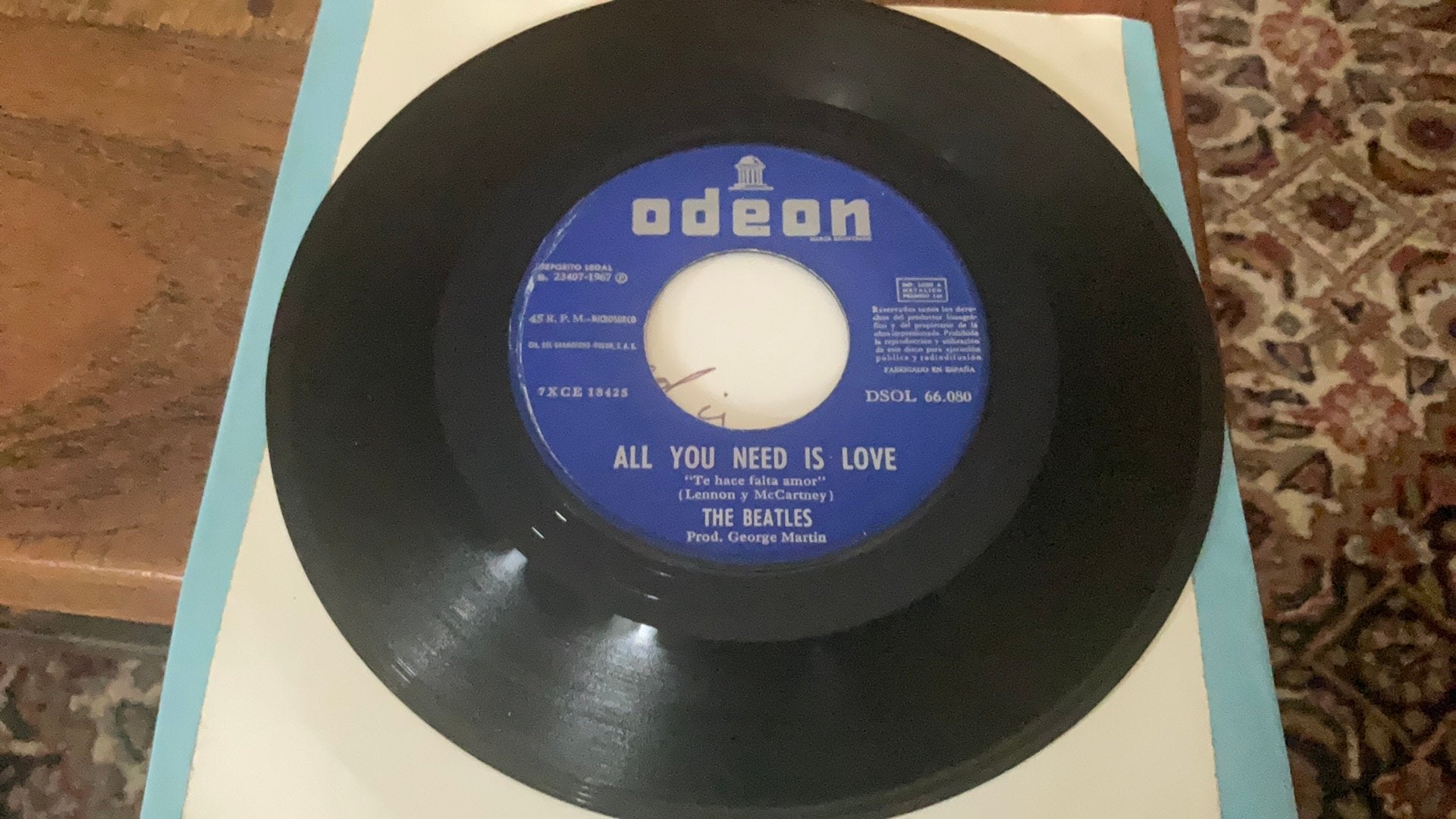 The Beatles. All you need is love/ Baby, you’re a rich man, Ophalen of Verzenden, Zo goed als nieuw, Pop