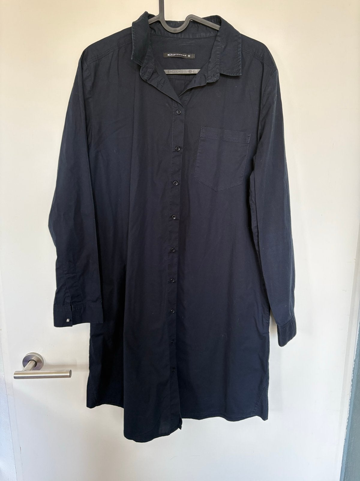 Expresso donkerblauw Blousejurk Maat 40, Kleding | Dames, Jurken, Maat 38/40 (M), Zwart, Ophalen of Verzenden, Knielengte
