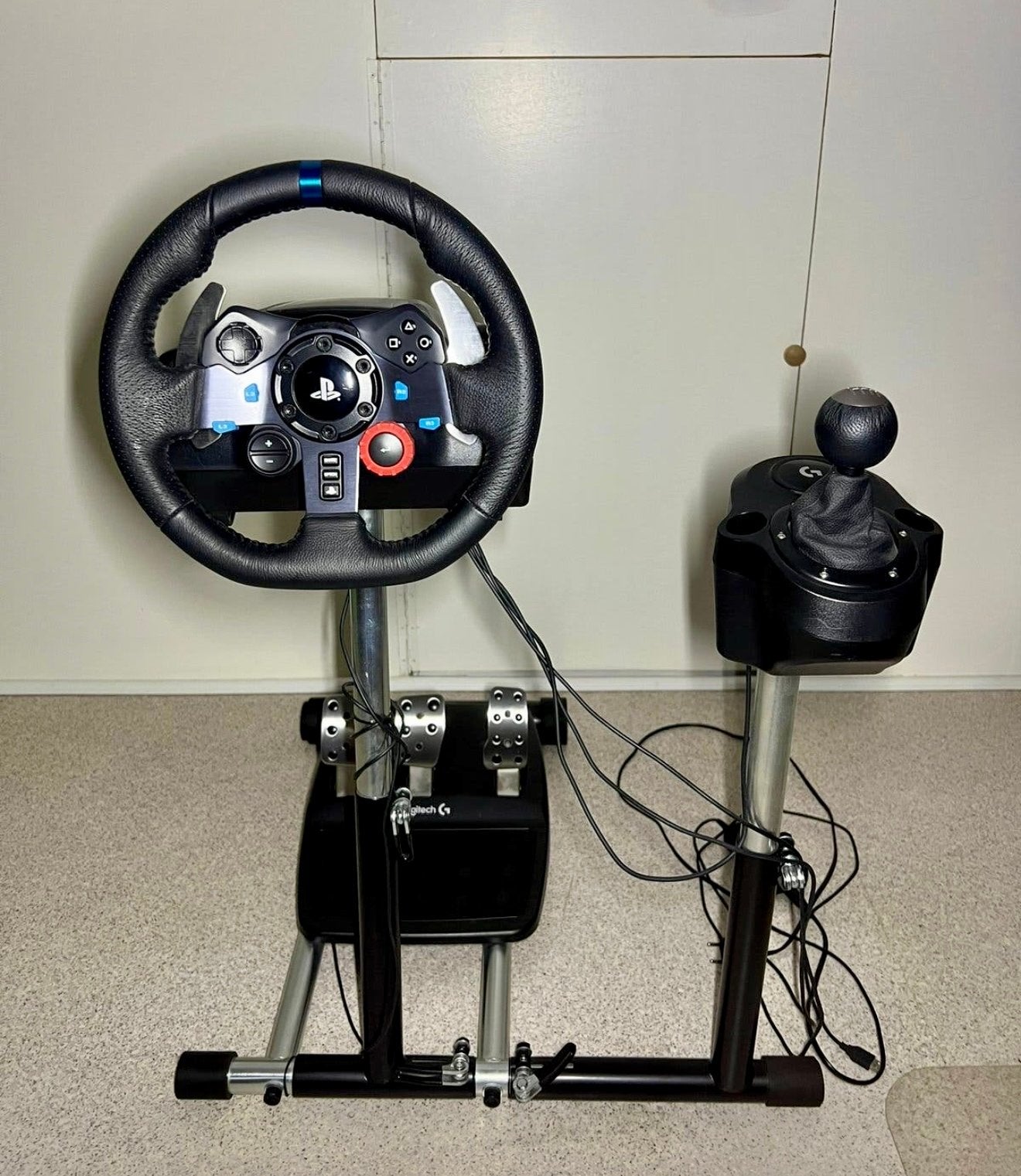 Logitech G29 racestuur, pedalen, shifter en Wheel Stand Pro, Houder/standaard, Zo goed als nieuw, PC, Ophalen