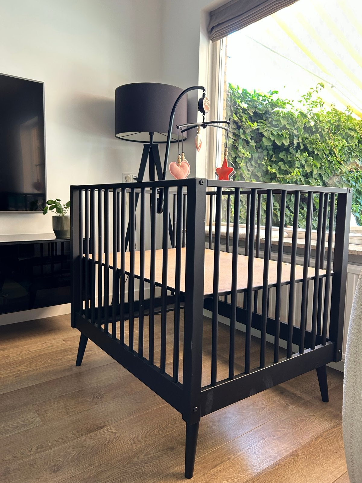 Europe Baby Evy Box - Mat Zwart, Kinderen en Baby's, Ophalen, Zo goed als nieuw, Rechthoekig, Boxkleed