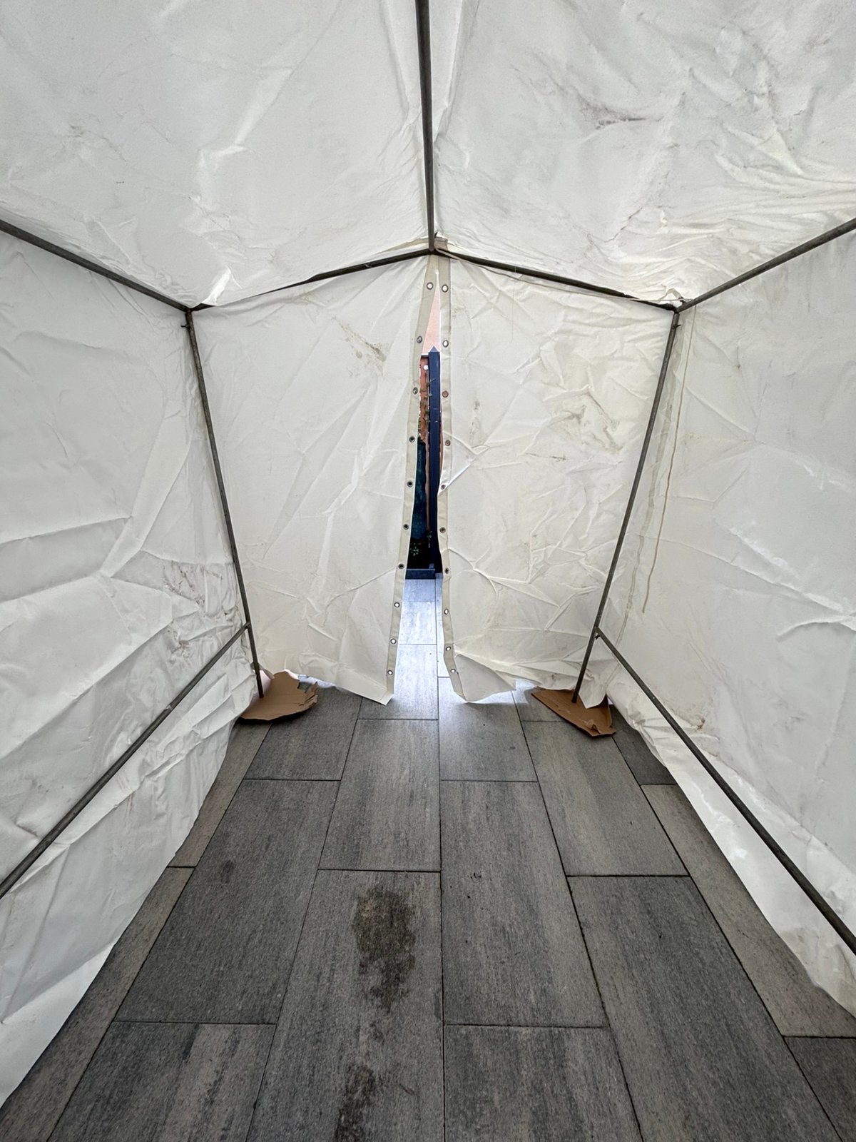 Werktent - lastent - brandvertragend, Tuin en Terras, Ophalen, Zo goed als nieuw, Minder dan 5 meter, Overige typen