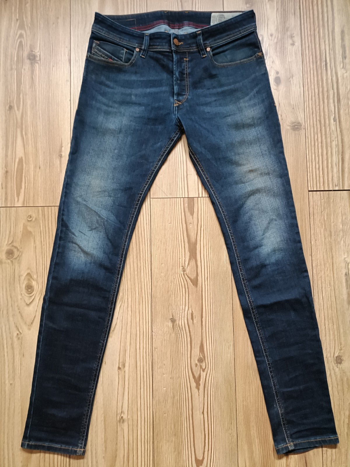 Diesel Sleenker maat 30-32, Kleding | Heren, Ophalen of Verzenden, Zo goed als nieuw, Blauw, W32 (confectie 46) of kleiner