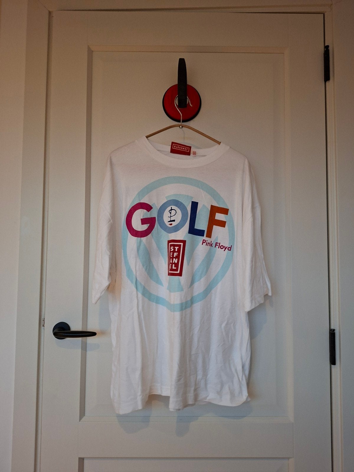 Vintage Stefanel Pink Floyd Golf T-shirt 1994 Tour XL, Verzenden, Wit, Maat 56/58 (XL), Zo goed als nieuw