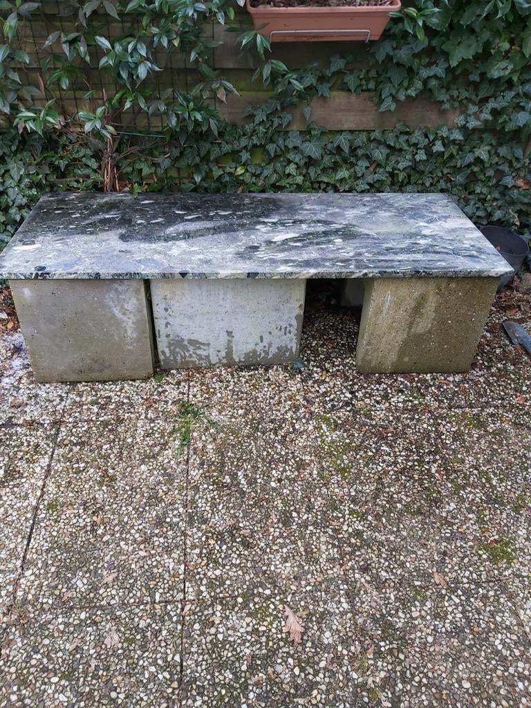 Marble garden  table, Tuin en Terras, Tuinbanken, Ophalen