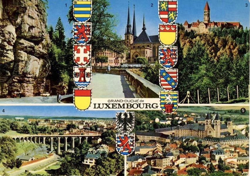 Luxemburg, Ophalen of Verzenden, 1960 tot 1980, Gelopen, België en Luxemburg