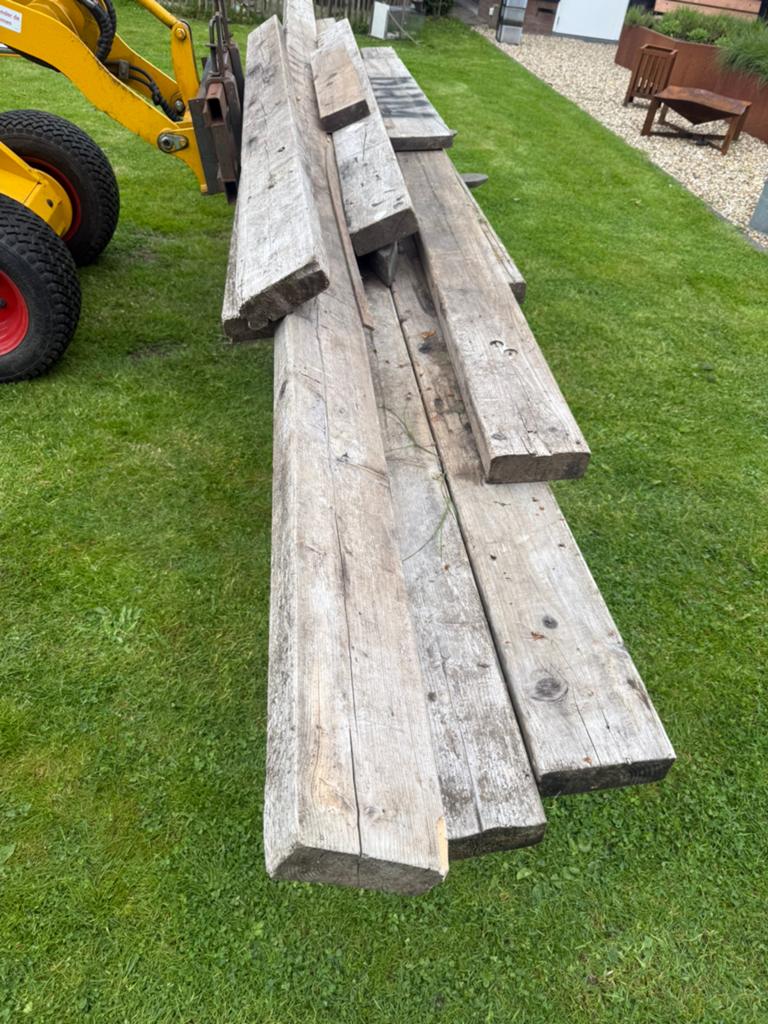 Partij balkhout, Tuin en Terras, Palen, Balken en Planken, Ophalen of Verzenden, 250 cm of meer, Balken