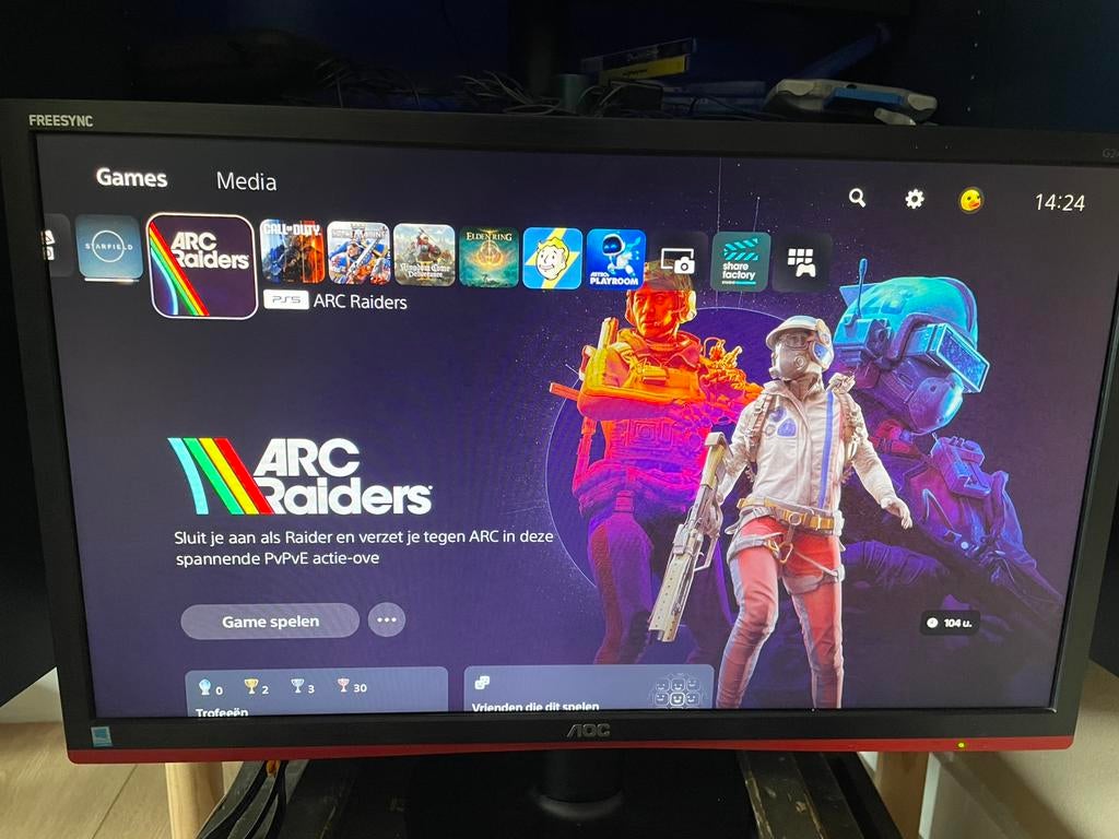 AOC 60 Series G2460V, Computers en Software, Monitoren, Zo goed als nieuw, Gaming, LED, HD, Ophalen of Verzenden