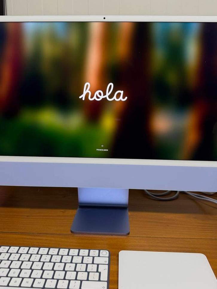 iMac 24 inch M1 Paars (TOPSTAAT) met Trackpad + Keyboard, Computers en Software, Apple Desktops, Ophalen, IMac, 24 inch, Zo goed als nieuw