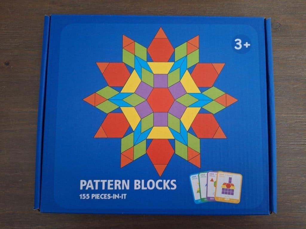 Pattern blocks - montessori, Ophalen of Verzenden, Zo goed als nieuw