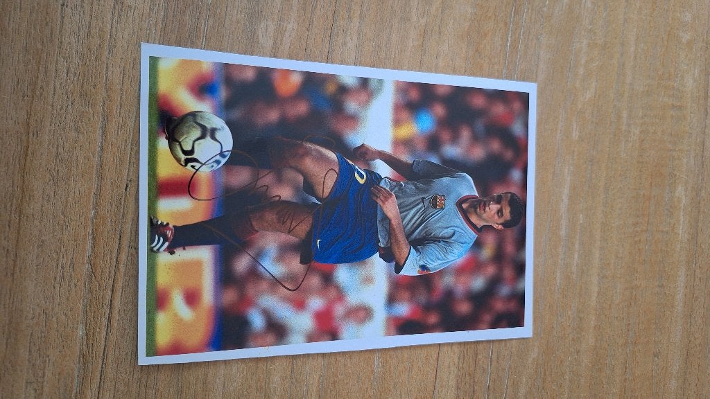 Foto 20x25cm met handtekening; Simao # Barcelona, Verzamelen, Ophalen of Verzenden, Nieuw, Buitenlandse clubs, Overige typen