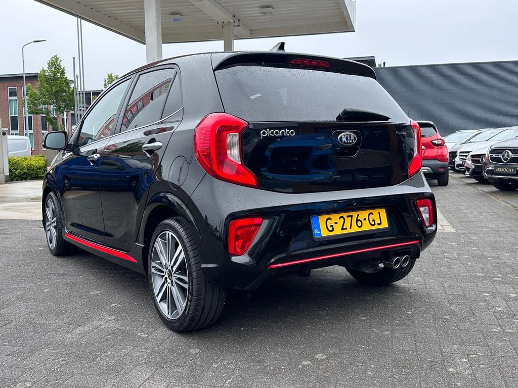 Kia Picanto 1.0 T-GDI GT-Line|Camera|Stoel/Stuur Verw|Carpla, Gebruikt, 920 kg, 100 pk, Zwart