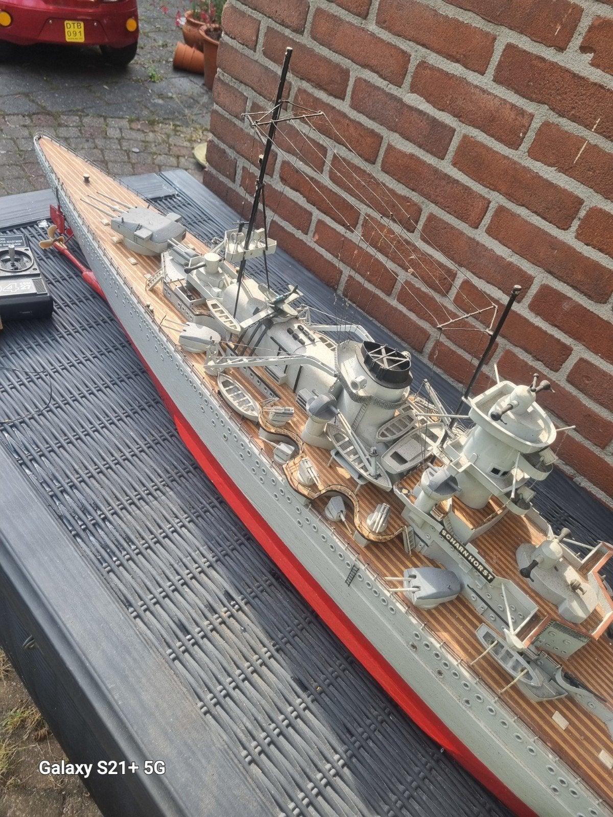 Gedetailleerd model van slagschip Scharnhorst, Ophalen of Verzenden