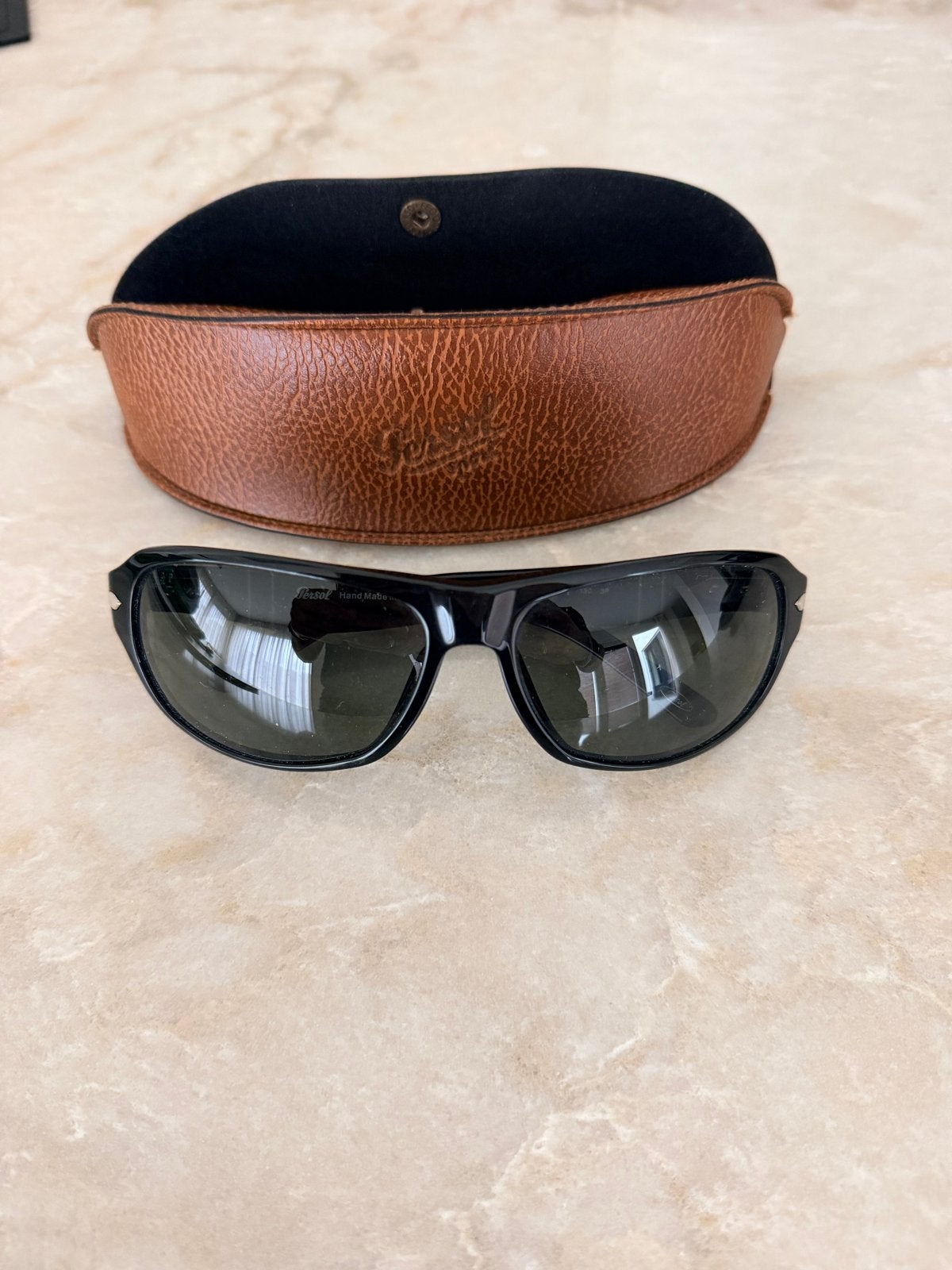 Persol Zonnebril - Handgemaakt in Italië, Gepolariseerd, Sieraden, Tassen en Uiterlijk, Overige merken, Zonnebril, Zwart, Ophalen of Verzenden