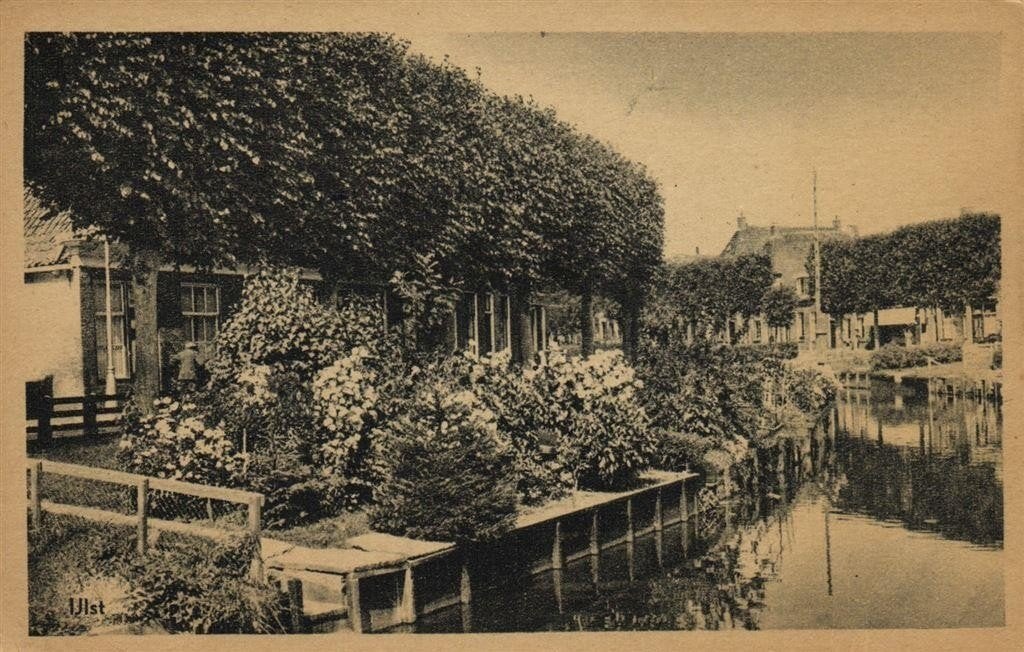 IJlst - stadsgezicht - ongelopen, Ophalen of Verzenden, 1920 tot 1940, Ongelopen, Friesland
