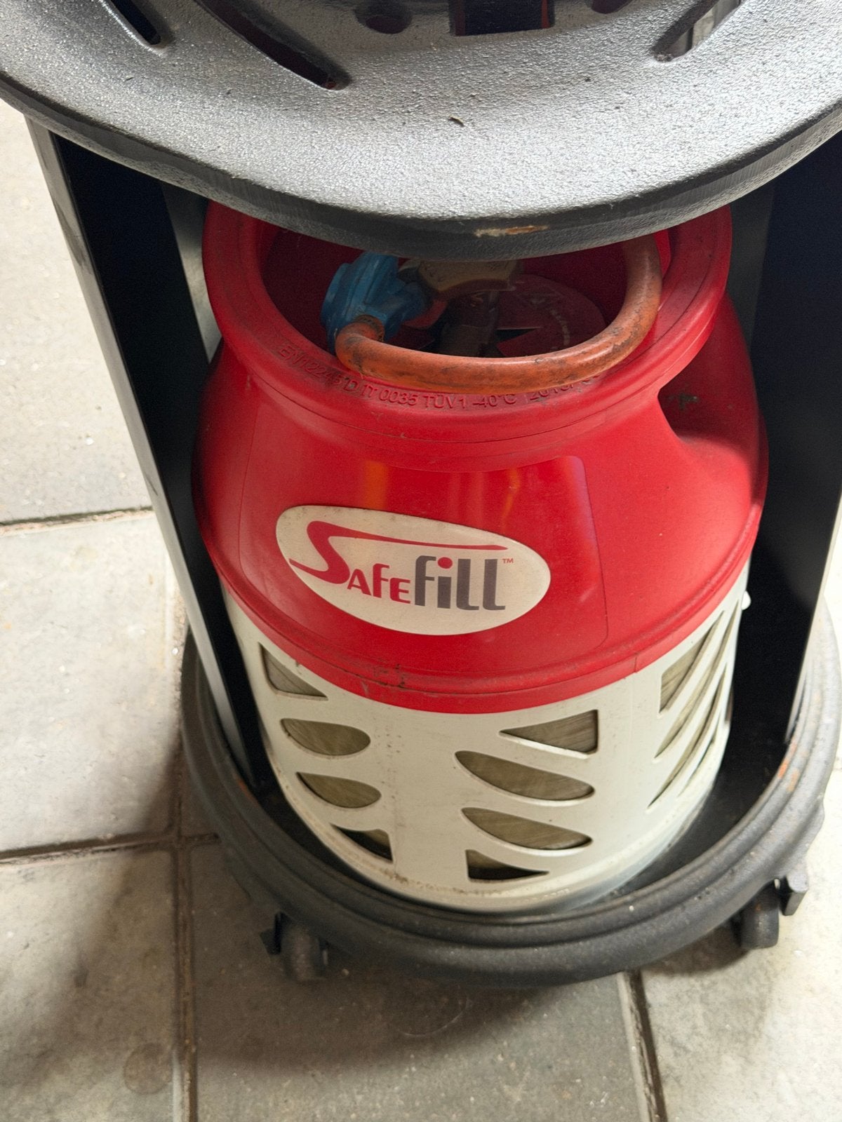 Provence Gaskachel met SafeFill gasfles, Huis en Inrichting, Kachels, Ophalen, Gebruikt, Gas, Vrijstaand