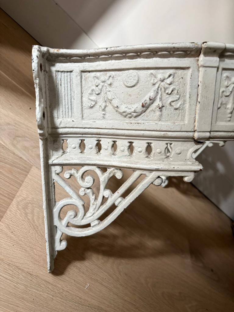 Antieke gietijzeren console voor wastafel / tafel 19e eeuw, Antiek en Kunst, Ophalen