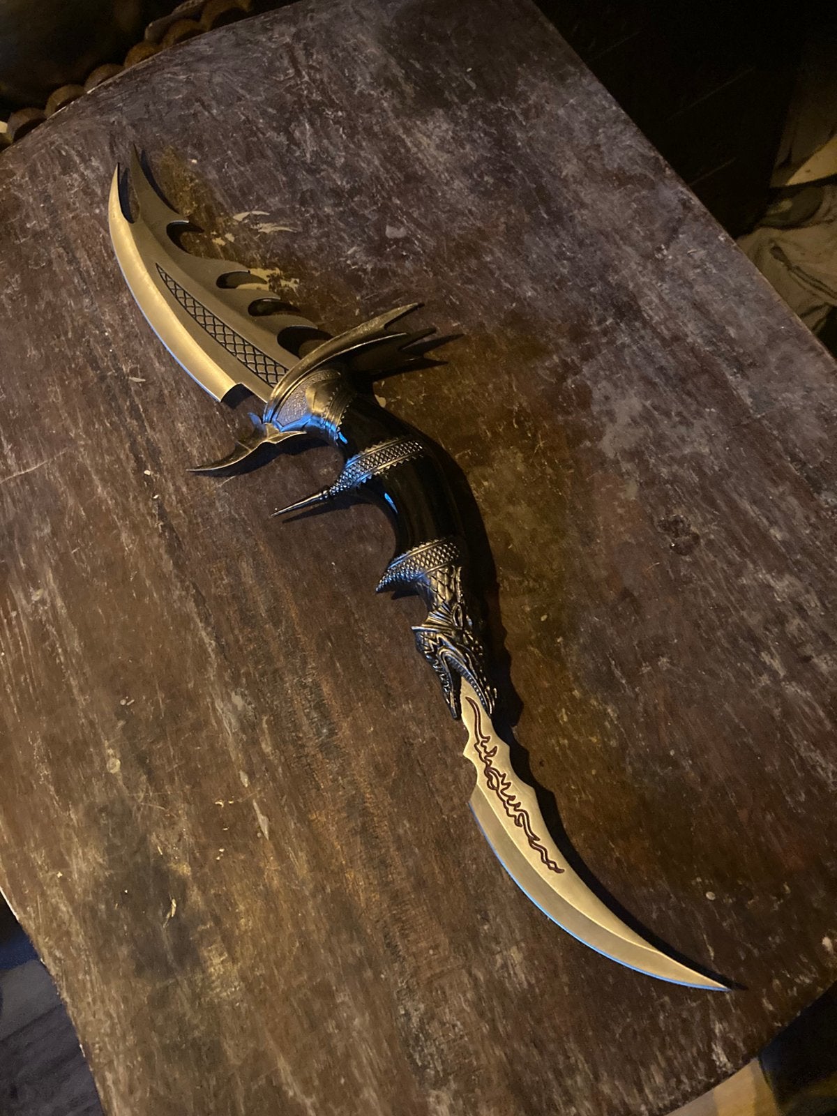 Decoratieve Dolk met Drakenkop Handvat, Ophalen of Verzenden, Zo goed als nieuw