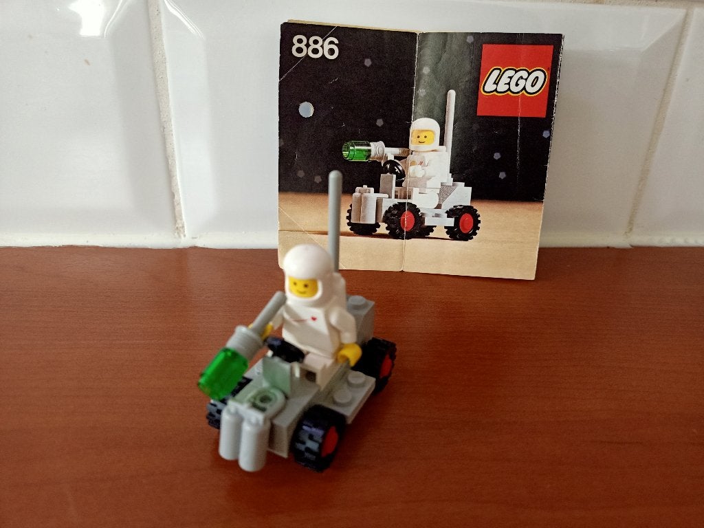 Lego 886 space buggy / space scooter inclusief boekje, Ophalen, Compleet, Gebruikt, Lego