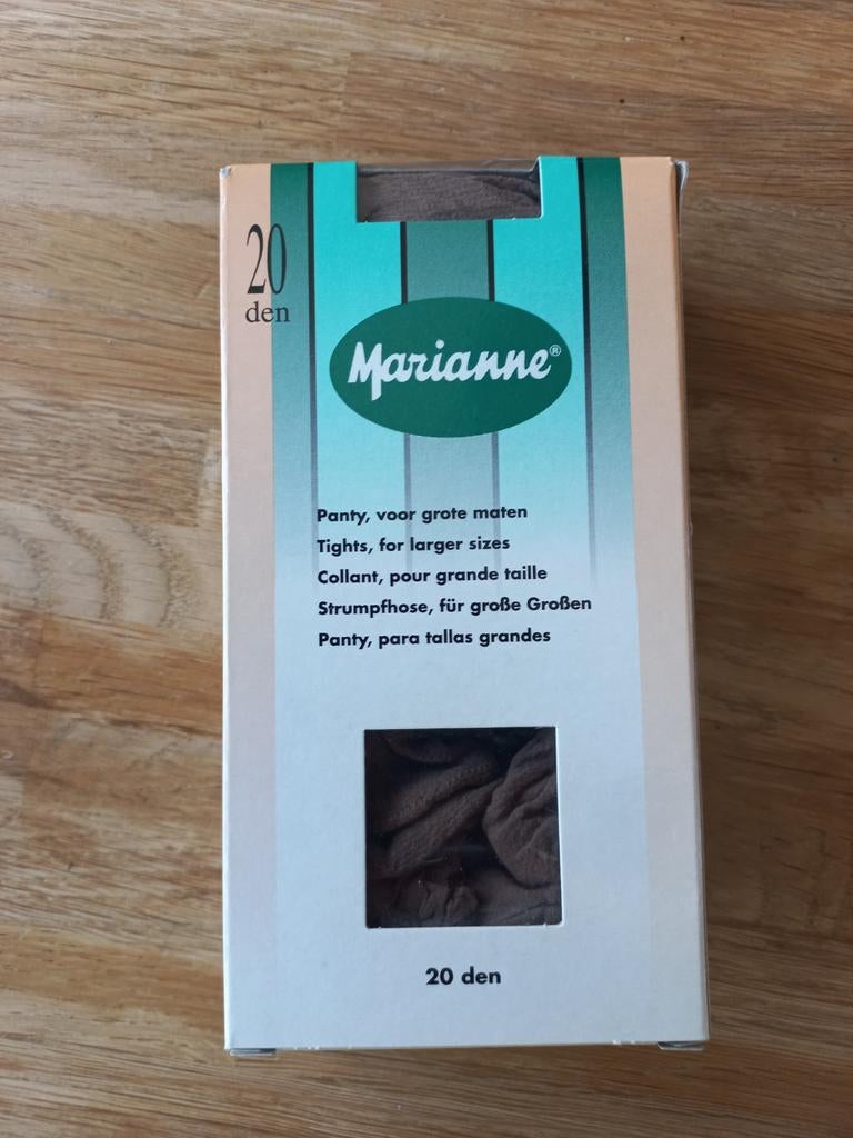 Marianne Panty 20 den - Muskaat XL, Maat 48/52 (XL), Bruin, Nieuw, Ophalen of Verzenden
