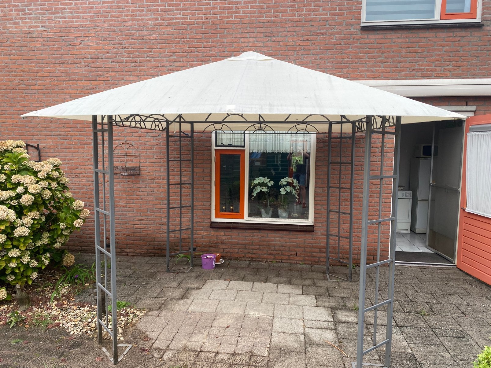 Partytent 3 bij 3m met afneembaar dak, Ophalen, Zo goed als nieuw, Minder dan 5 meter