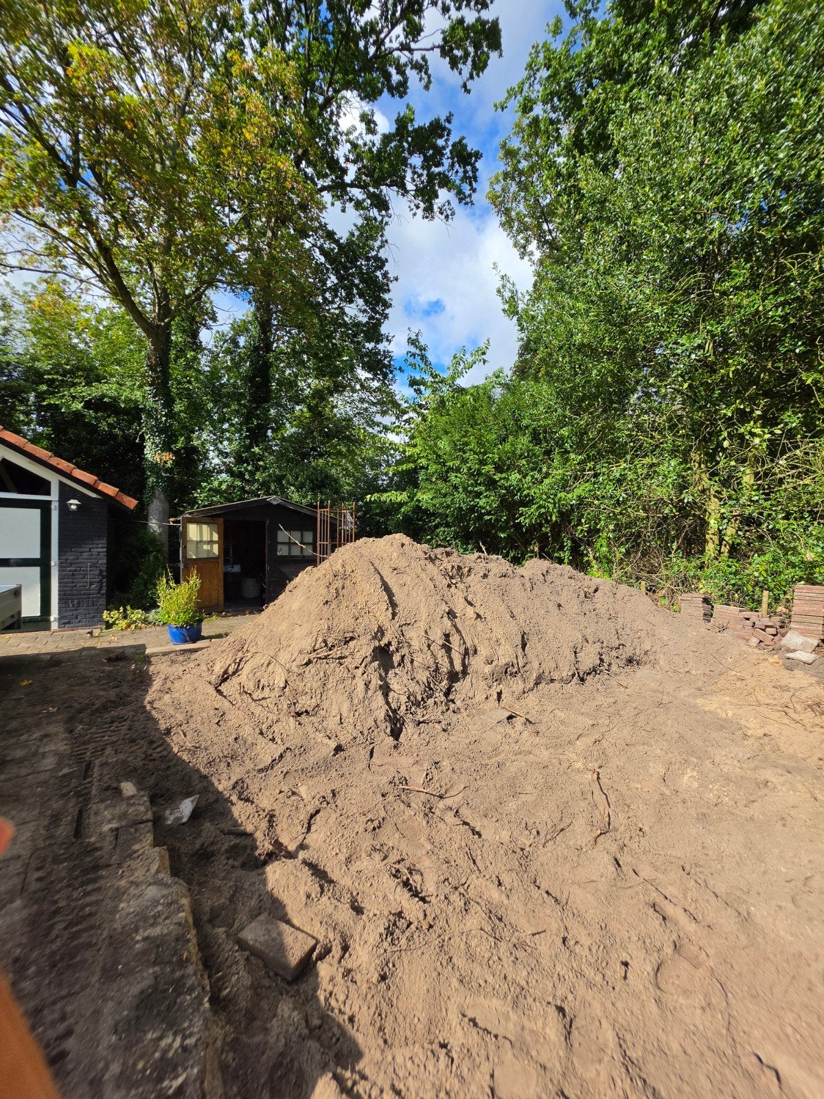 Grote hoeveelheid ophoogzand / grond beschikbaar, Tuin en Terras, Ophalen, Gebruikt, Ophoogzand