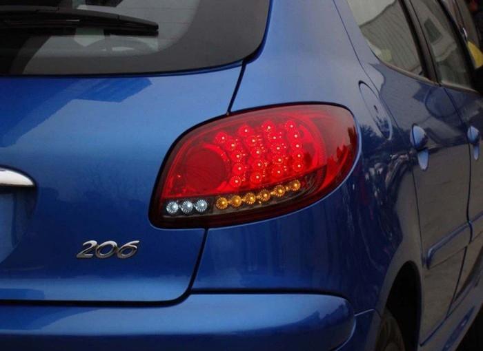 Peugeot 206 volledig LED achterlichten rood, Niet ingevuld, Niet ingevuld, Nieuw, Ophalen of Verzenden