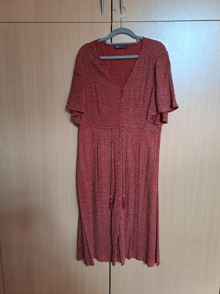 Didi jurk, rood met witte dots, maat 44, Kleding | Dames, Maat 42/44 (L), Didi, Ophalen of Verzenden, Zo goed als nieuw