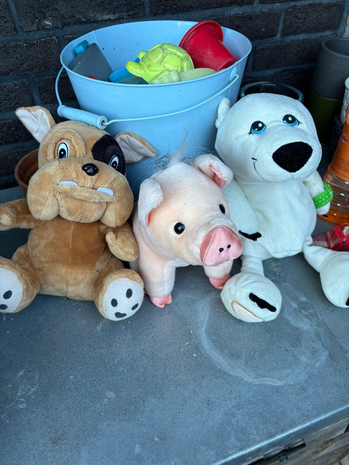 Leuke knuffels: Hond, Varken en IJsbeer, Ophalen, Gebruikt, Hond, Middelgroot (20 tot 80 cm)