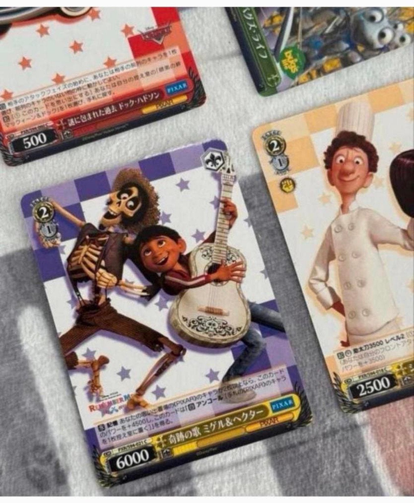 Disney Pixar 7 kaarten cards Cars Bugs Life Coco Ratatouille, Hobby en Vrije tijd, Ophalen of Verzenden, Nieuw, Meerdere kaarten