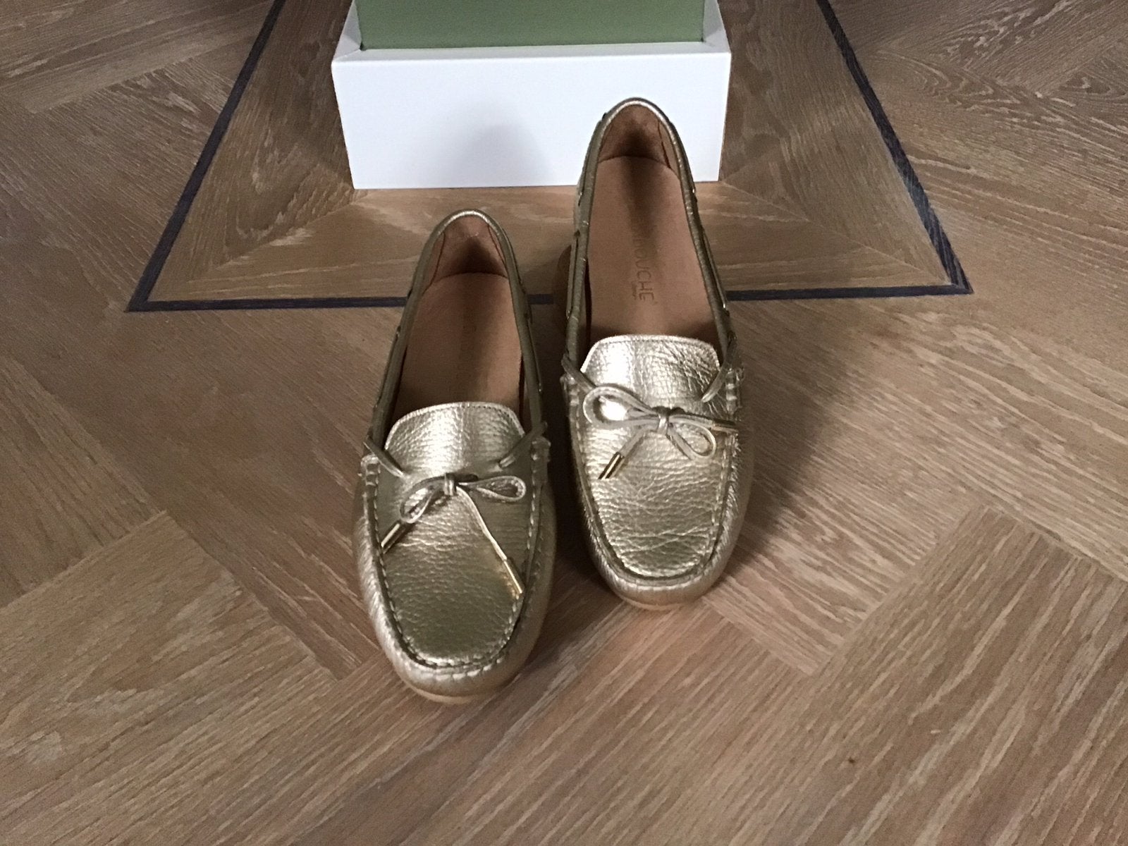 Babouche Leren Moccasins NIEUW Goud Mt. 40, Ophalen of Verzenden, Nieuw, Espadrilles of Moccasins