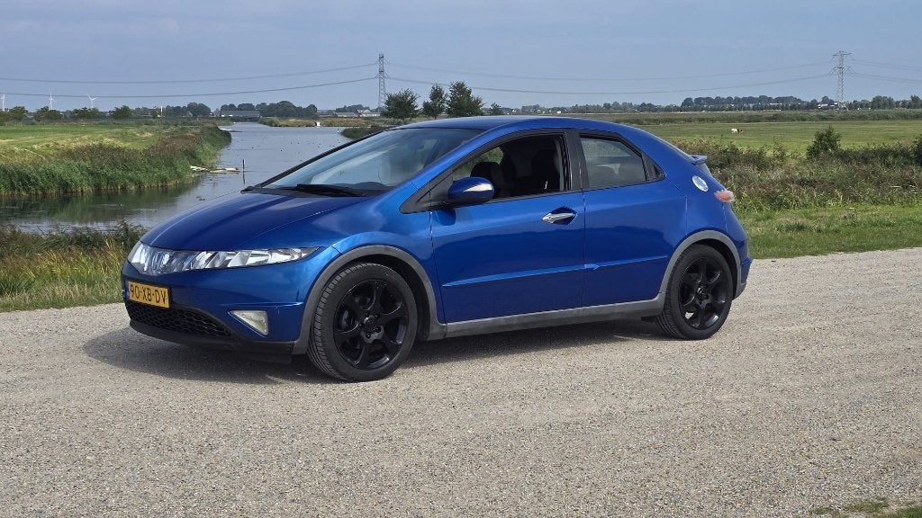 Honda Civic 1.4 I 5DR 2007 Blauw / NWE KOPPELING / APK / NAP, Auto's, Honda, Euro 5, Zwart, 4 cilinders, Blauw