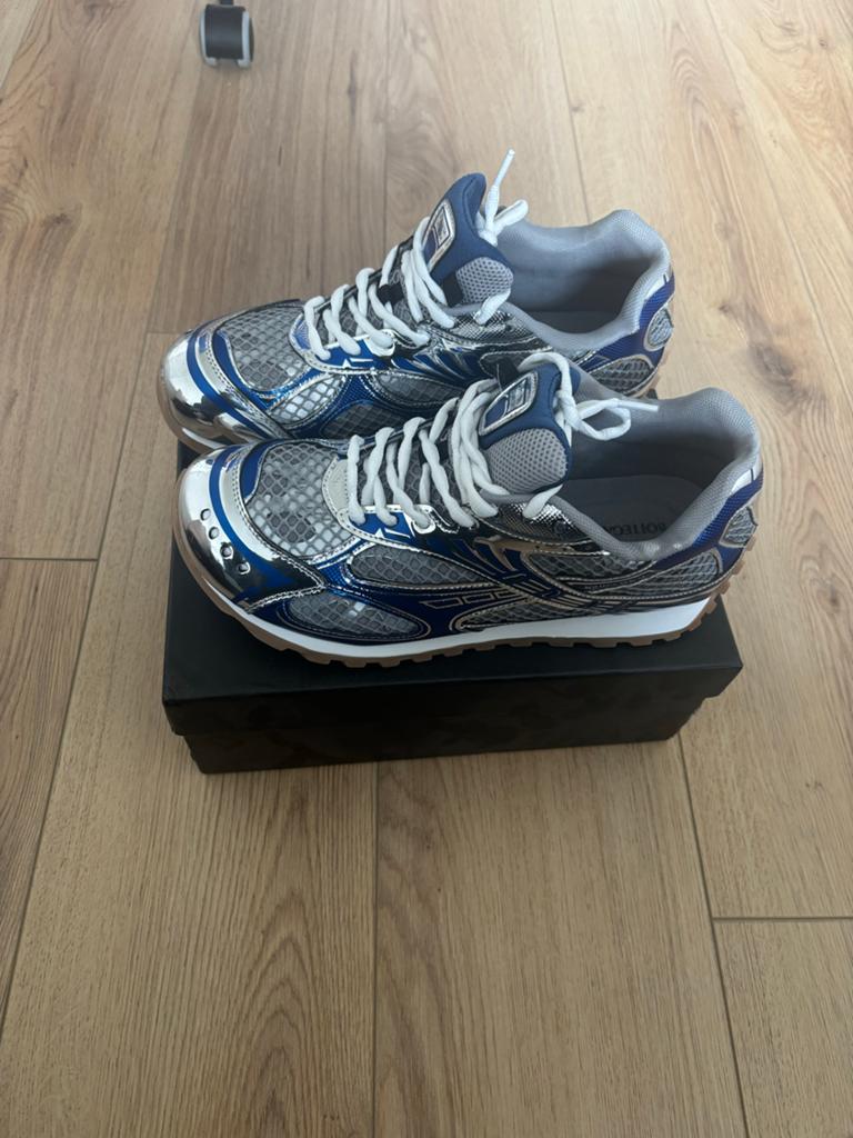 Bottega Veneta Sneakers Maat 44 - Blauw/Zilver, Kleding | Heren, Schoenen, Verzenden, Blauw, Sneakers of Gympen, Zo goed als nieuw