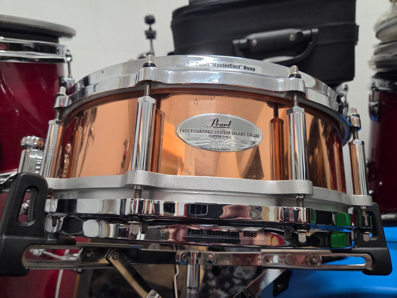 Pearl Free Floating Copper snare 14 x 5, Ophalen, Pearl
