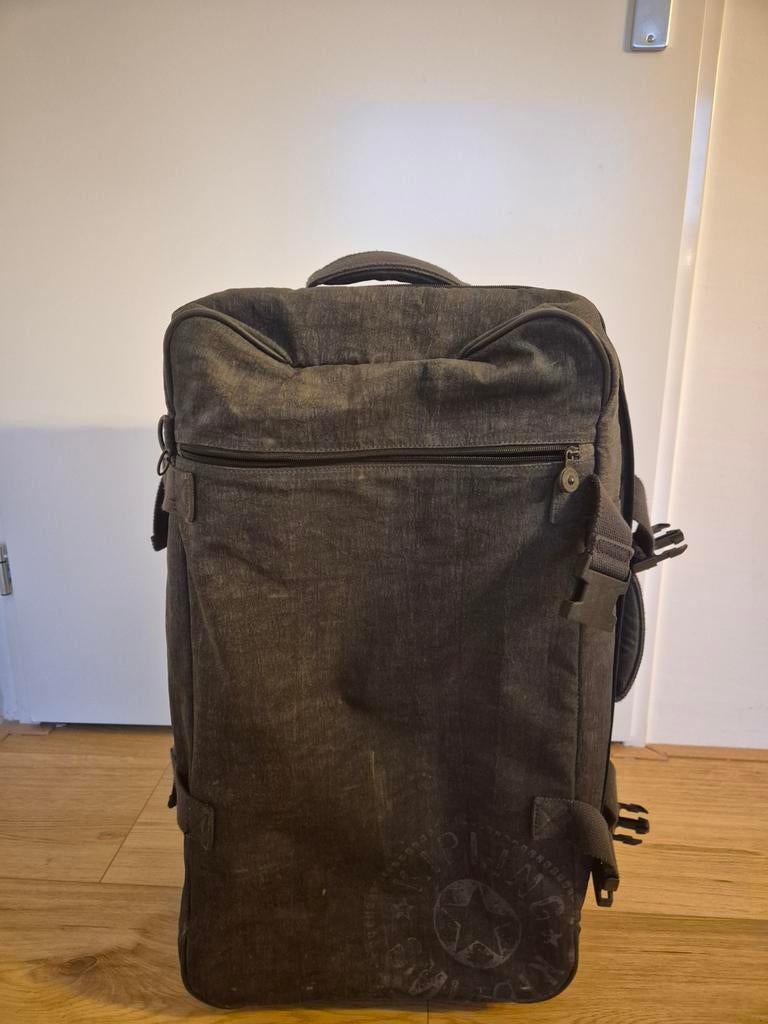 Kipling Koffer - Handige Reistas/Rugzak, Ophalen, Gebruikt, 50 tot 60 cm, Wieltjes