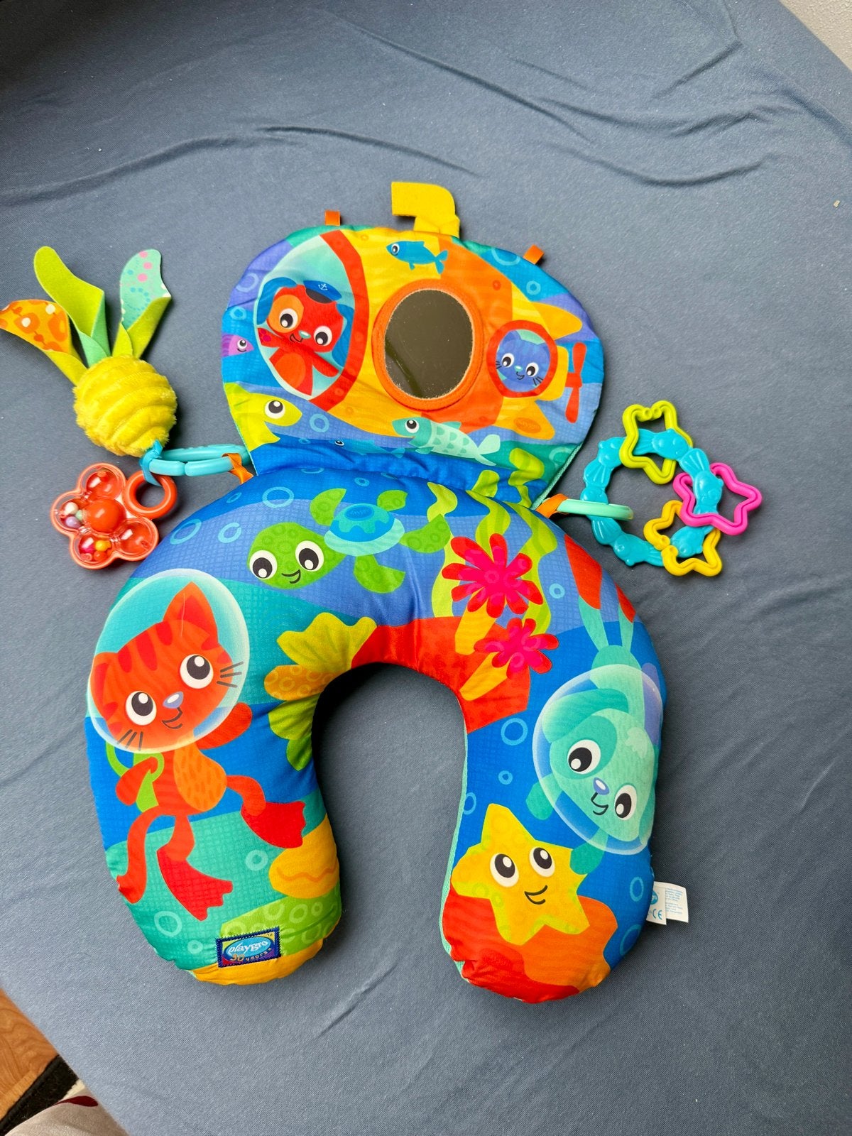 Playgro Oceaan Avontuur Buikligtrainer met Speeltjes, Kinderen en Baby's, Speelgoed | Babyspeelgoed, Ophalen of Verzenden, Zo goed als nieuw
