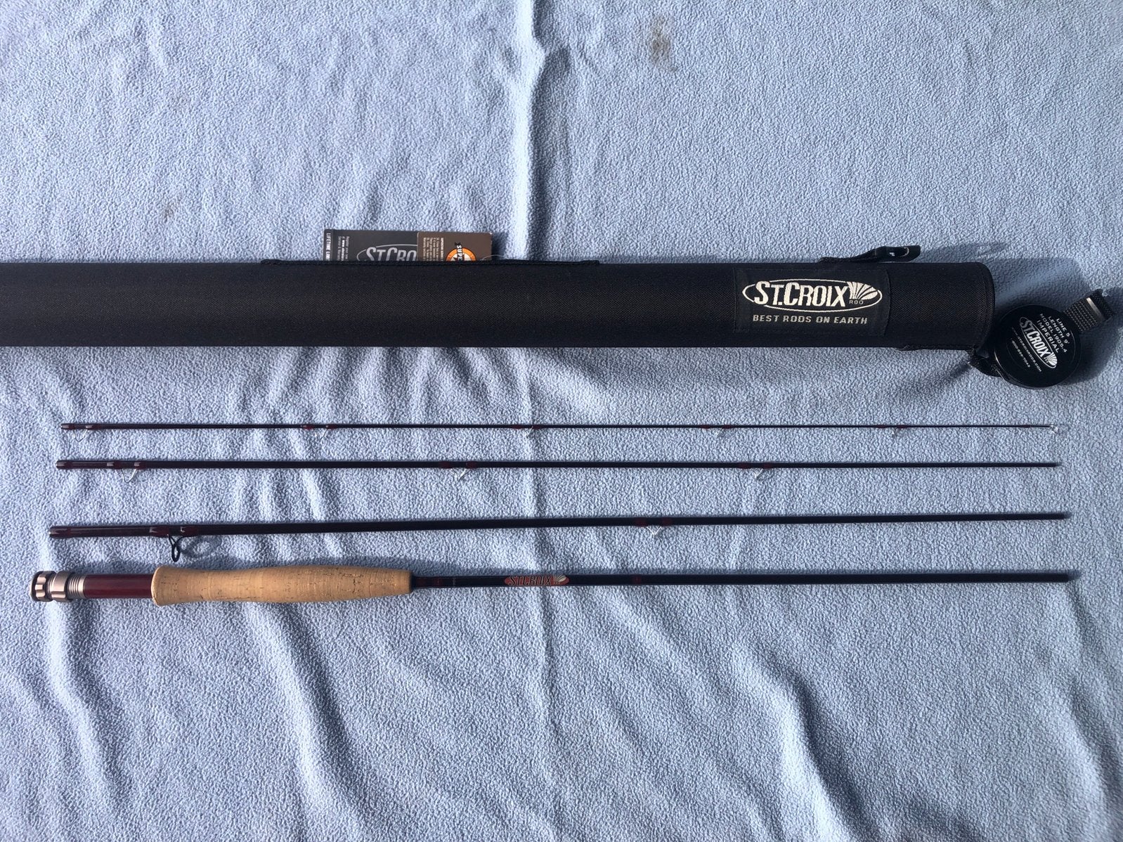 Vliegenhengel St Croix Imperial 9 foot #5 4 delig, Watersport en Boten, Ophalen of Verzenden, Zo goed als nieuw, Werphengel