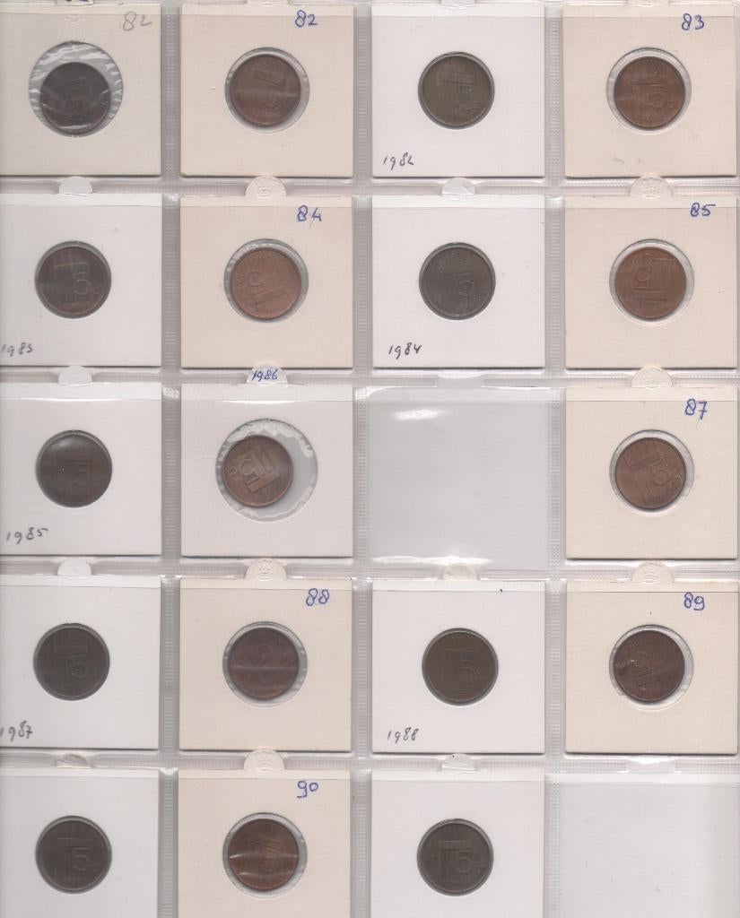 Stuiver Beatrix periode, Postzegels en Munten, Munten | Nederland, Ophalen of Verzenden, Koningin Beatrix, 5 cent, Losse munt