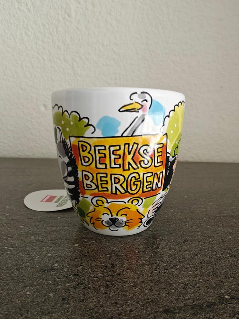 Blond Amsterdam Senseo Mokje 'Beekse Bergen' Met Kaartje, Ophalen of Verzenden, Nieuw, Aardewerk, Kop(pen) en/of Schotel(s)