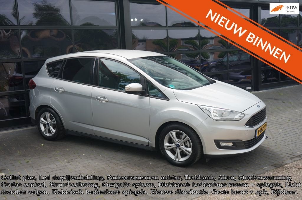 Ford C-Max 1.0 Trend, Airco, carplay, CC, Elek pakket, Winte, Voorwielaandrijving, Gebruikt, Handgeschakeld, 3 cilinders