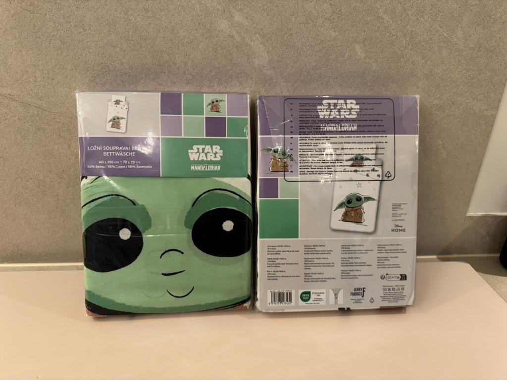 Star Wars Dekbedovertrek Baby Yoda - Eenpersoons, Eenpersoons, Wit, Dekbedovertrek, Nieuw