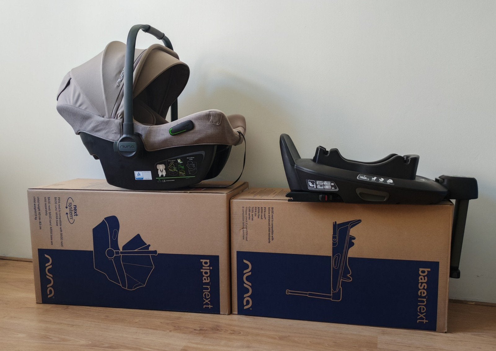 NUNA PIPA Next en 360 base isofix next, Kinderen en Baby's, Zo goed als nieuw, Isofix, 0 t/m 13 kg, Ophalen