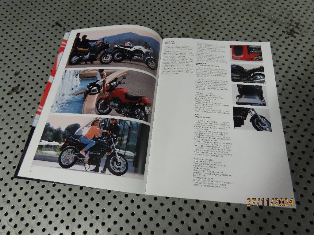 Mooie, Grote Folder BMW Motorfietsen 1988 - NL Folder R100GS, Ophalen of Verzenden, Zo goed als nieuw, Motoren