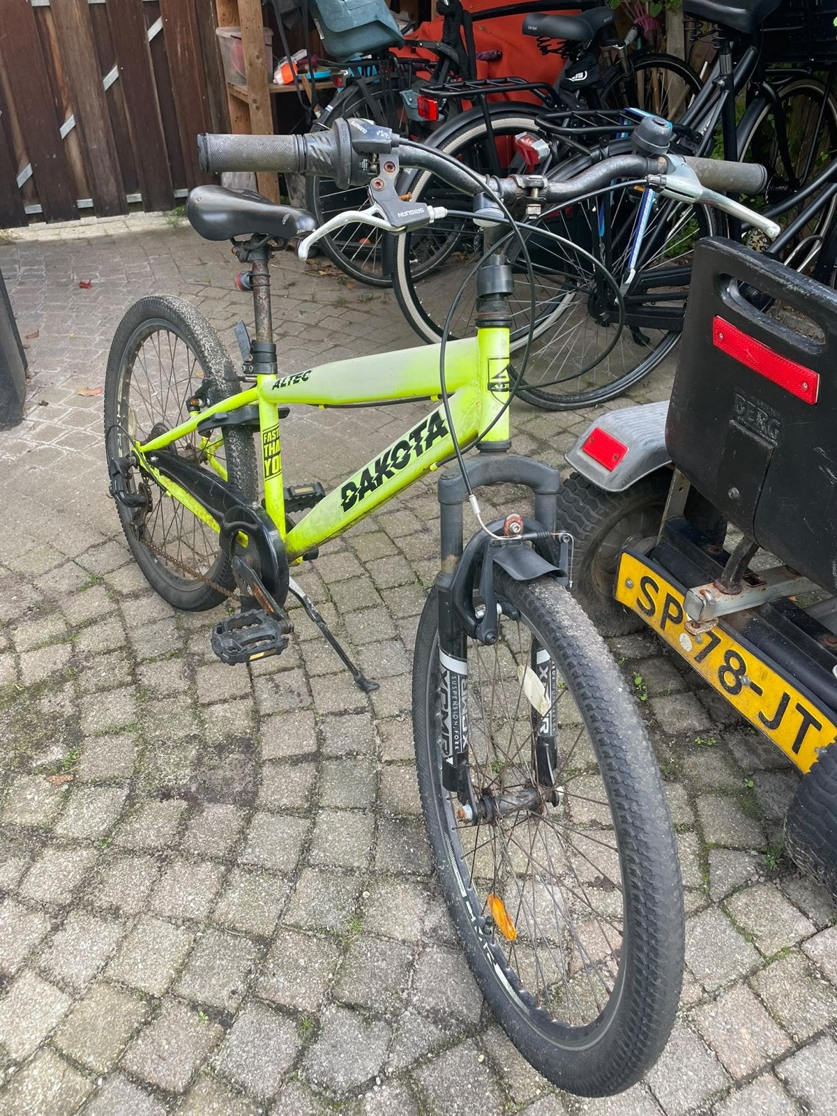 Altec Dakota mountainbike - 24 inch met vóór vering, Gebruikt, Hardtail, Velgrem, Ophalen of Verzenden