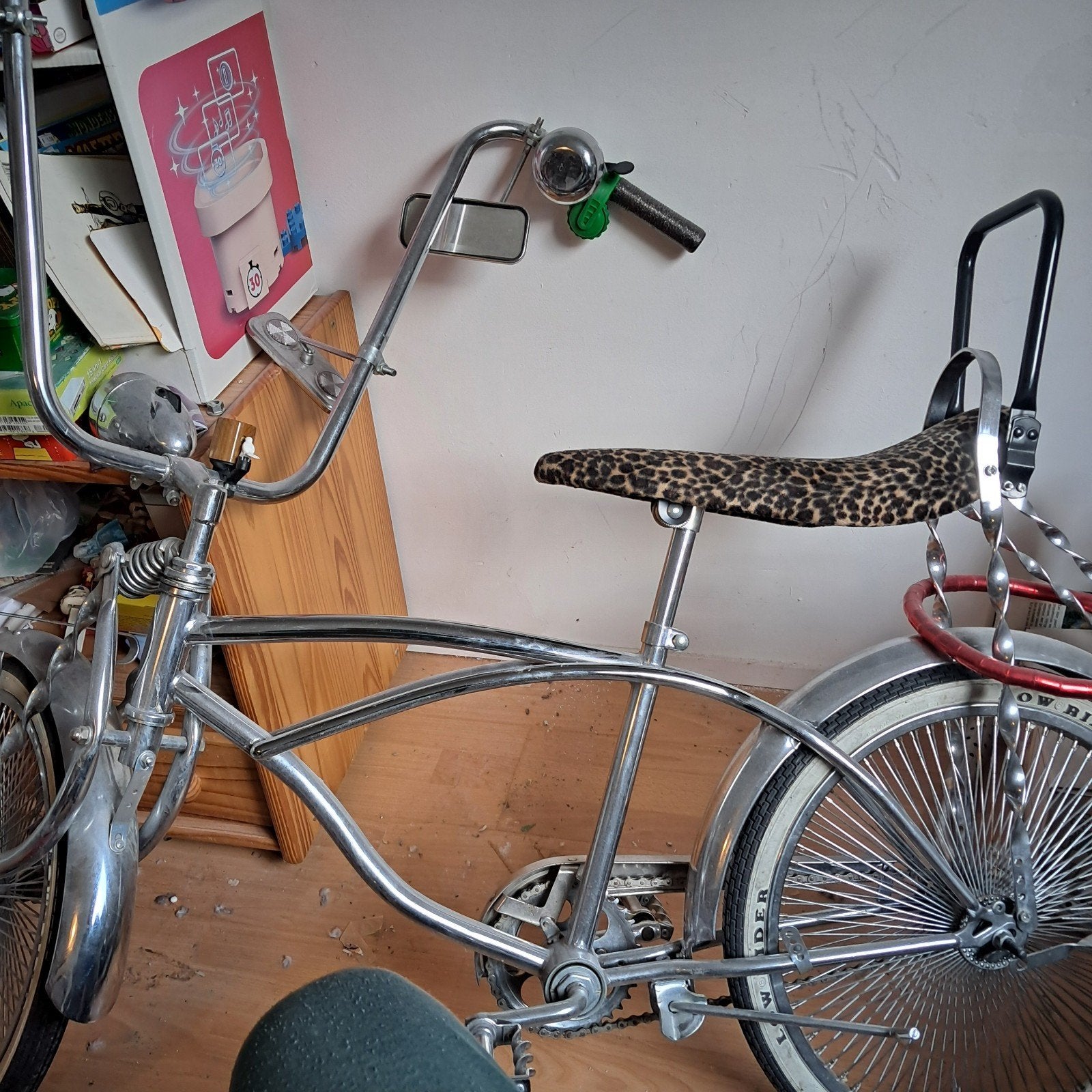 Unieke Lowrider Fiets met Luipaardprint Zadel, Ophalen, Terugtraprem, Gebruikt, Onbekend