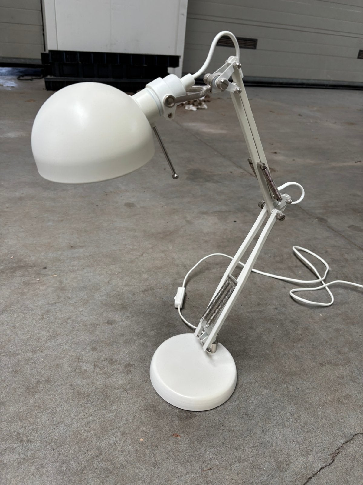 2 stuks IKEA bureaulamp wit, Bureaulamp, Wit, Ophalen of Verzenden, Zo goed als nieuw