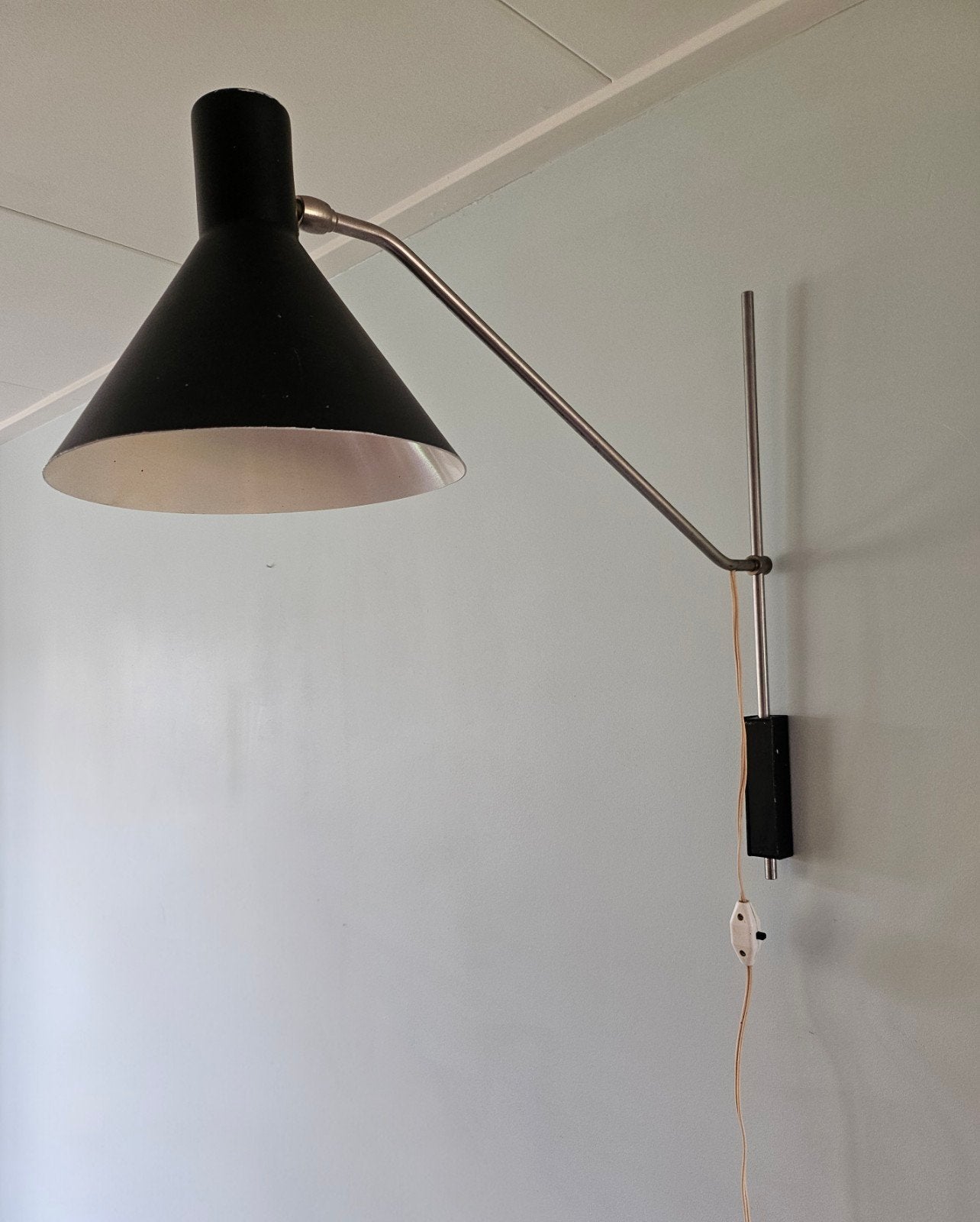 Anvia wandlamp, Hoogervorst jaren 50, Ophalen, Gebruikt, Overige materialen, Mid-century modern, vintage, jaren 50, minimalistisch.