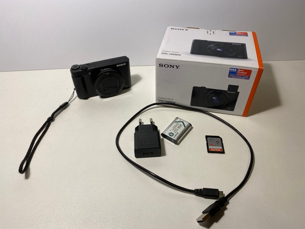 Compactcamera Sony DSC-HX90V, Audio, Tv en Foto, Fotocamera's Digitaal, Kantelbaar/draaibaar scherm, 18 megapixels, Ophalen of Verzenden