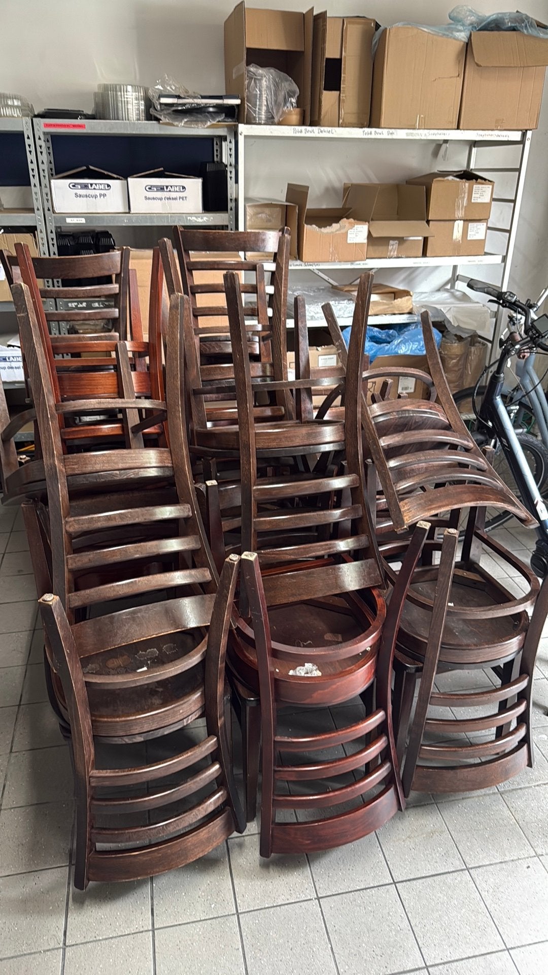 Cafe Bistro Stoelen, Zakelijke goederen, Horeca | Meubilair en Inrichting, Ophalen