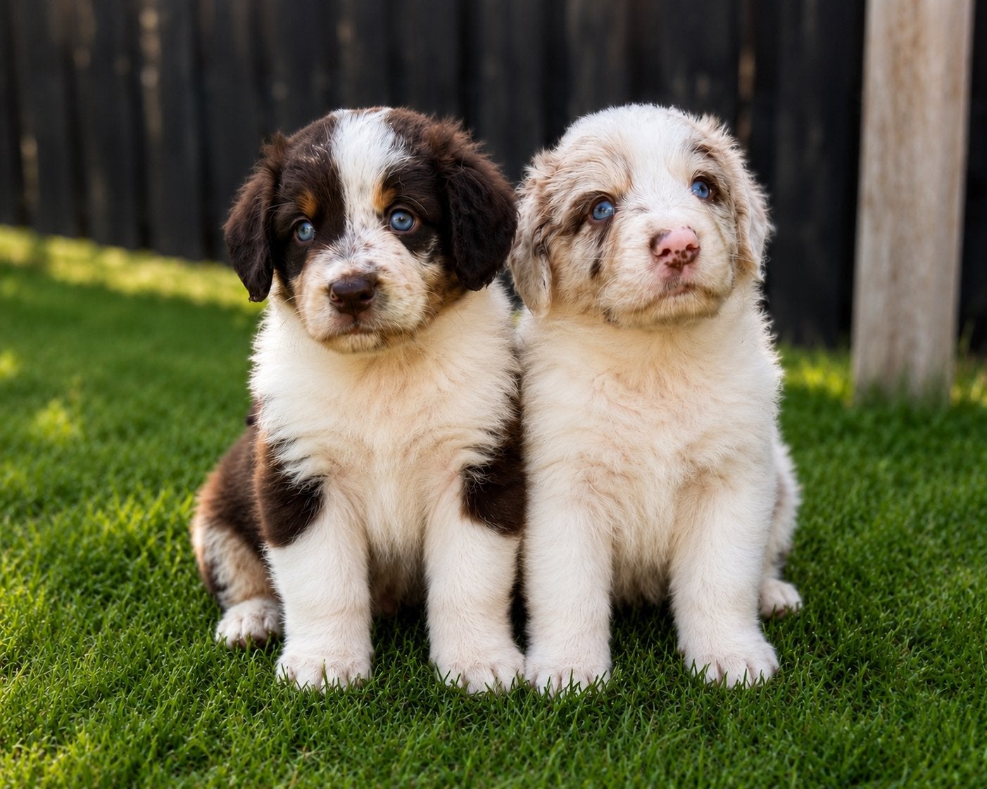 🐾 2 Prachtige Australian Shepherd reutjes 🐾, Dieren en Toebehoren, Honden | Herdershonden en Veedrijvers, Meerdere dieren, Herder